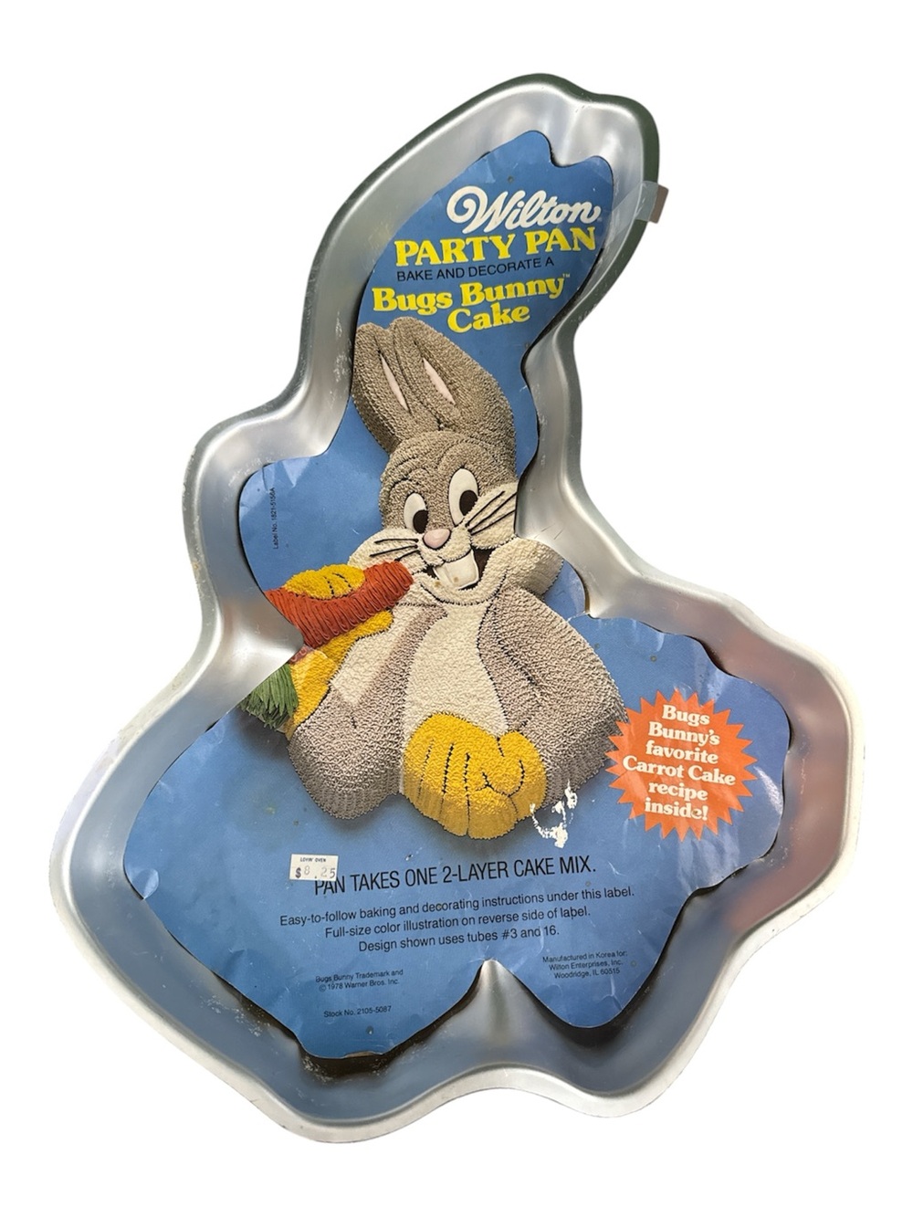 Bugs Bunny Wilton Cake Pan Vintage Includes Insert No 2105-5087